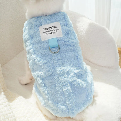 Cute Dog Winter Clothes Warm for Small Dogs Cat Outdoor Soft Cozy Fleece Jacket Vest Coat Pet Chihuahua Yorkies Corgi Ropa Perro