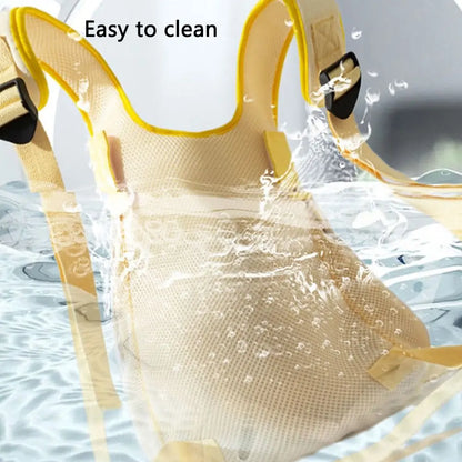 Portable Pet Chest Bag Breathable Four Feet Dog Double Shoulder Bag Comfortable Adjustable Shoulder Strap Cat Backpack