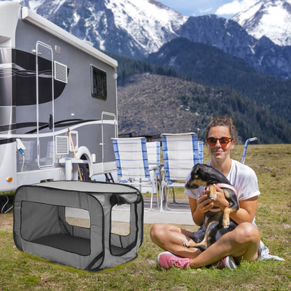 Dog Carriers Travel Crate Large Foldable Pop Open Kennel Portable Outdoor Cat Bag Animal Pet Bed Tent Crates Cage House