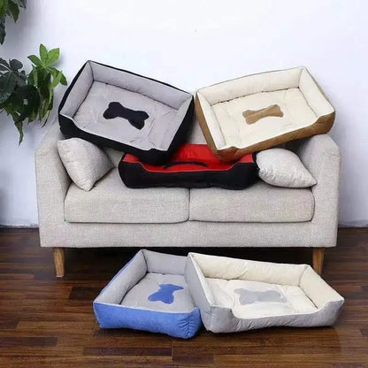 Super Soft Sofa Dog Beds Waterproof Bottom Kennel Fleece Warm Bed Mat For Large Dogs Rectangle Winter Pet Cat House Dog mattress