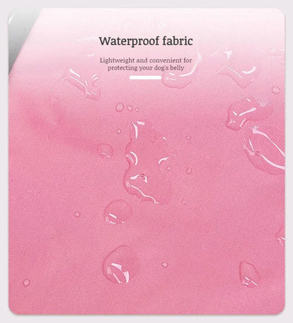 Dog Belly Cover Breathable Dog Cloth Anti-Dirty Waterproof Belly Bands Washable Pet Cloth Indoor Outdoor Dog Apron Pets Costumes