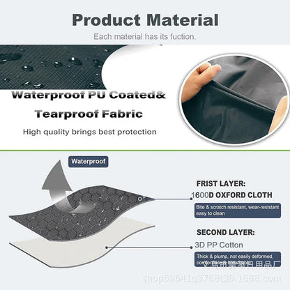 Foldable Outdoor Waterproof Dog Bed Blanket Picnic Dog Mat Car Seat for Small Medium Large Dogs Portable Camping Travel Pet Pad