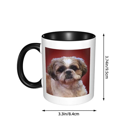 Shih Tzu Dog Mug Funny Ceramic Coffee Cups Tea Mugs Milk Cup Drinkware Gifts for Friends