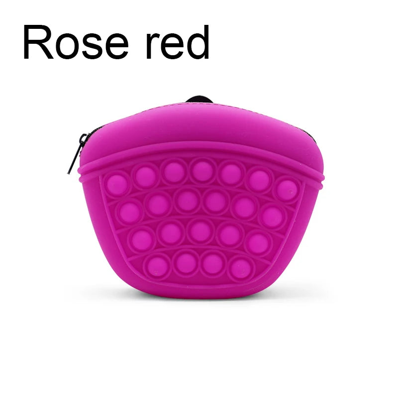 the TREAT POUCH - Dogs Soft Washable Outdoor Feed Storage Pouch, Food Reward Silica Bags, Pet Portable Dog Training Waist Bag, Treat Snack Bait