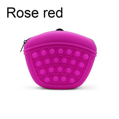 the TREAT POUCH - Dogs Soft Washable Outdoor Feed Storage Pouch, Food Reward Silica Bags, Pet Portable Dog Training Waist Bag, Treat Snack Bait