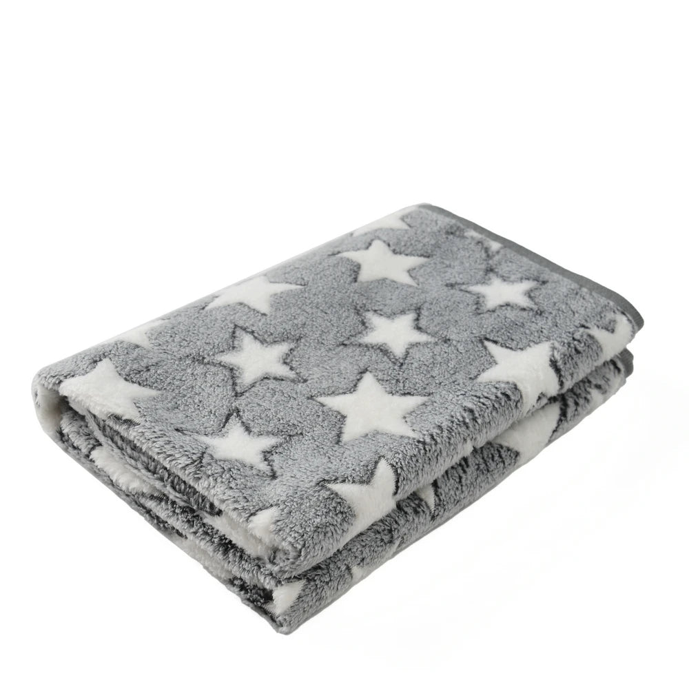 Fashion Pet Dog Blanket for Small Medium Dogs Cats Autumn Winter Cozy Soft Puppy Print Bed Mat Bulldog Pug French Accessories