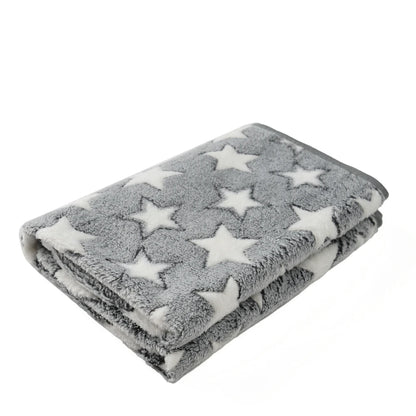 Fashion Pet Dog Blanket for Small Medium Dogs Cats Autumn Winter Cozy Soft Puppy Print Bed Mat Bulldog Pug French Accessories