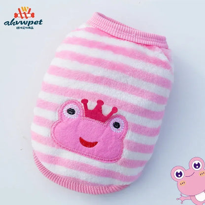 Cute Dog Clothes Winter Vest for Small Dogs Cats Warm Pets Sweater Soft Flannel Puppy Puffer Jacket Dog Accessories Supplies