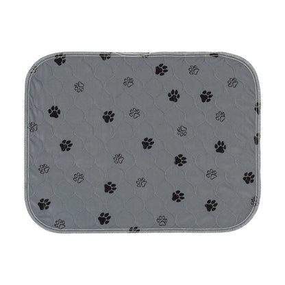 Waterproof Dog Pet Diaper Mat Reusable 3 Layer Absorbent Dog Bed Cat Diaper Pad Bone Paw Print Seat Cover Mat for Sofa Bed Floor