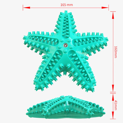 Squeak Toothbrush Chew Dog Toy Starfish Soft Rubber Puppy Plaything Interactive Chewing Dogs Toys With Sound Aggressive Chew Toy