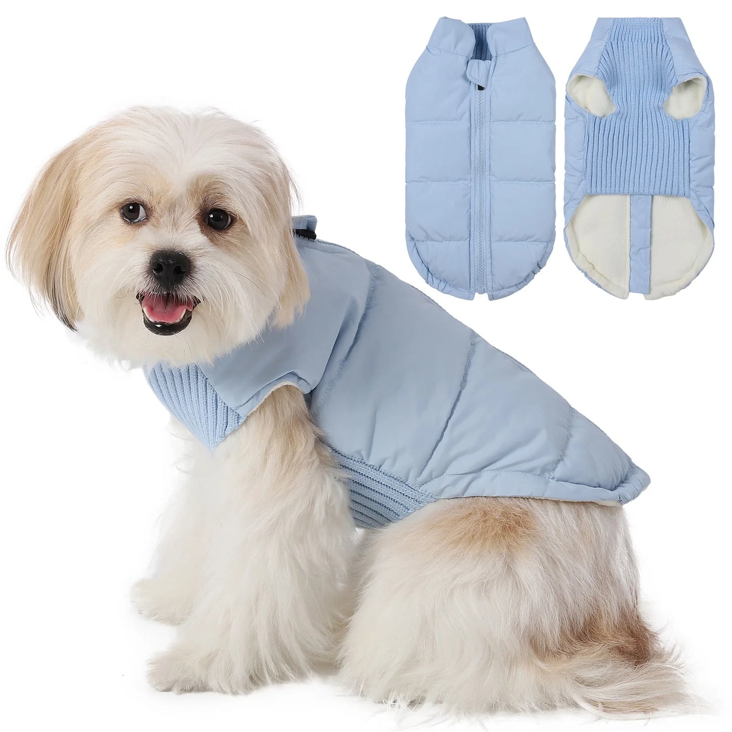 the ARTIC PUP WINDPROOF WINTER COAT - Winter Pet Dog Jacket, Windproof Warm Dogs Clothes for Small/Medium Dogs/Cats, Puppy Down Coat, Chihuahua Shih Tzu Costume, Yorkies