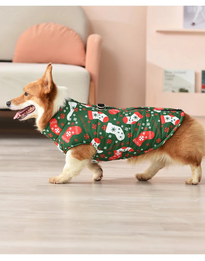 the FROSTCORE DOWN DOG JACKET - Warm Dog Down Jacket, Winter Thickened Dog Clothes, Waterproof Dog Jacket, Medium and Large Dog Clothing, Welsh Corgi Clothing