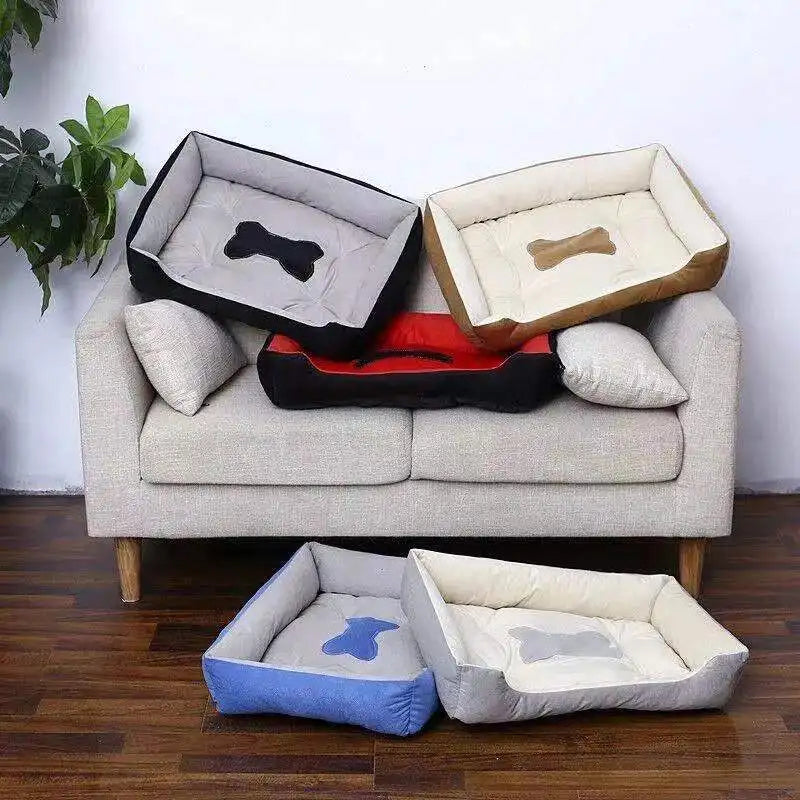 Super Soft Sofa Dog Beds Waterproof Bottom Kennel Fleece Warm Bed Mat For Large Dogs Rectangle Winter Pet Cat House Dog mattress