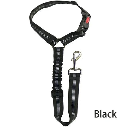 Reflective 2 In 1 Pet Car Backseat Belt Durable Nylon Safety Adjustable Dog Leash for Small Large Dogs Fashion Pet Car Supplies