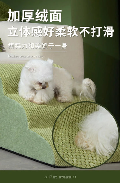 Dog Stairs Pet 2 Steps Stairs for Small Dog Old Dog Ramp Ladder Anti-slip High Bed Removable Dog Climbing Stairs Ramp Stairs