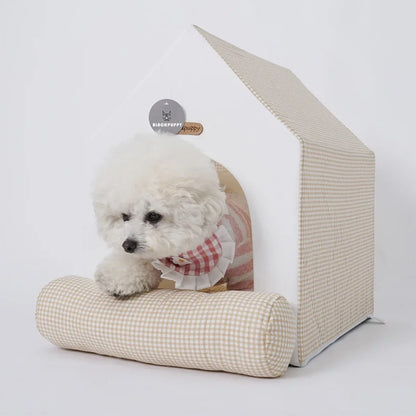 Foldable Pet House Kennel Bed For Small Medium Dogs Cats Winter Warm Cat Bed Nest Pet Products Pets Puppy Cave Sofa New Arrival