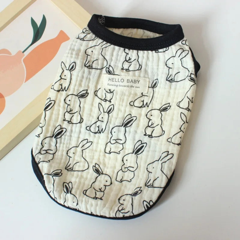 Spring Dog Clothes Breathable Pet Clothes for Small Medium Dogs Soft Comfortable Puppy Vest Chihuahua Yorkies Costumes