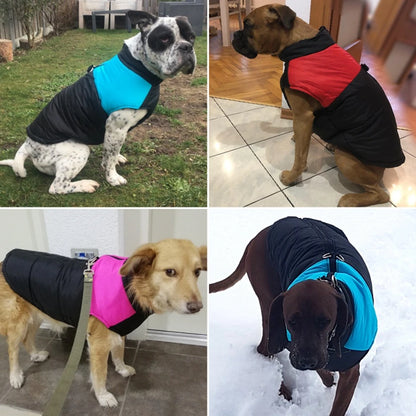 Waterproof Pet Dog Puppy Vest Jacket Winter Warm Dog Clothes Pet Padded Vest Zipper Jacket Coat For Small Medium Large Dogs