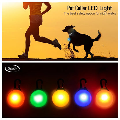 the LUXEGLOW LED SAFTERY COLLAR - USB Charging Glowing Dog Collar with Pendant, Detachable Luxury LED Light, Bright for Small Dogs/Cats, Night Safety Collar