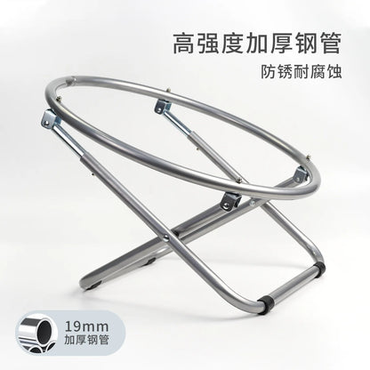 Folding Pet Bed Chair Portable Round Elevated Cat Bed Waterproof Puppy Chair Pet Moon Bed Two Height Adjustments Pet Gift