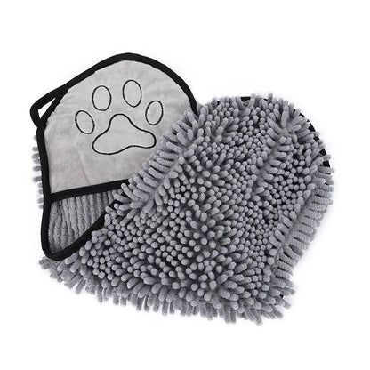 the PAWPOLISH BATH GLOVE - NEW Body Scrubber, Cat/Dog Bath Towel, Glove-Style Bathing Towel, New Dog Drying Towel, Quick-Dry Pet Supplies