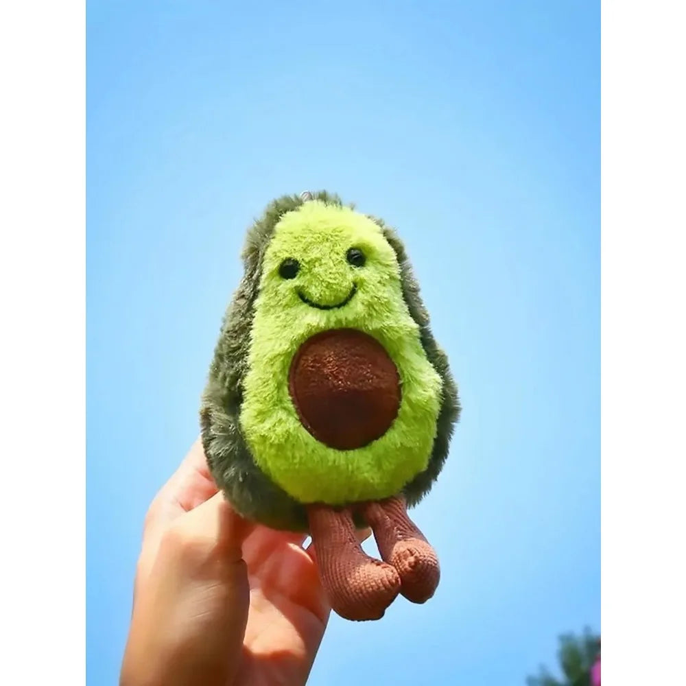 Funny Cat Toys Cute Avocado Pet Plush Toy for Daily Companionship of Small Medium-sized Dogs Cute Avocado Backpack Hanging Chain