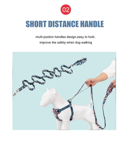 the PETALPACE NEOPRENE LEAD - Truelove Floral Pet Leash, Neoprene Padded Handle, Soft Comfortable, Easy Control, Safe for Small/Medium/Large Walking, Training