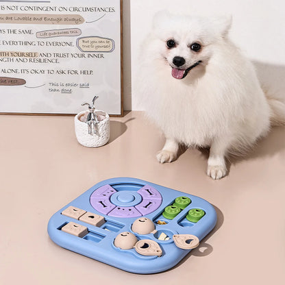 1 PC Interactive Puzzle Food Hiding Toy - Anti-choking Slow Feeder for Puppies and Adult Dogs, Multi-Function Food Dispenser