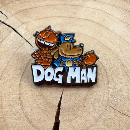 Dog Man Petey The Cat Dog Detective Police Enamel Brooch Fantasy Cartoon Animation Inspired Lapel Pin Fans Gift Badge Accessorie
