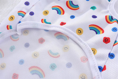 Cute Summer Pet Dog Cooling Vest Cartoon Soft Clothing Summer Casual Shirts Small Medium Large Dogs Puppy French Bulldog Clothes