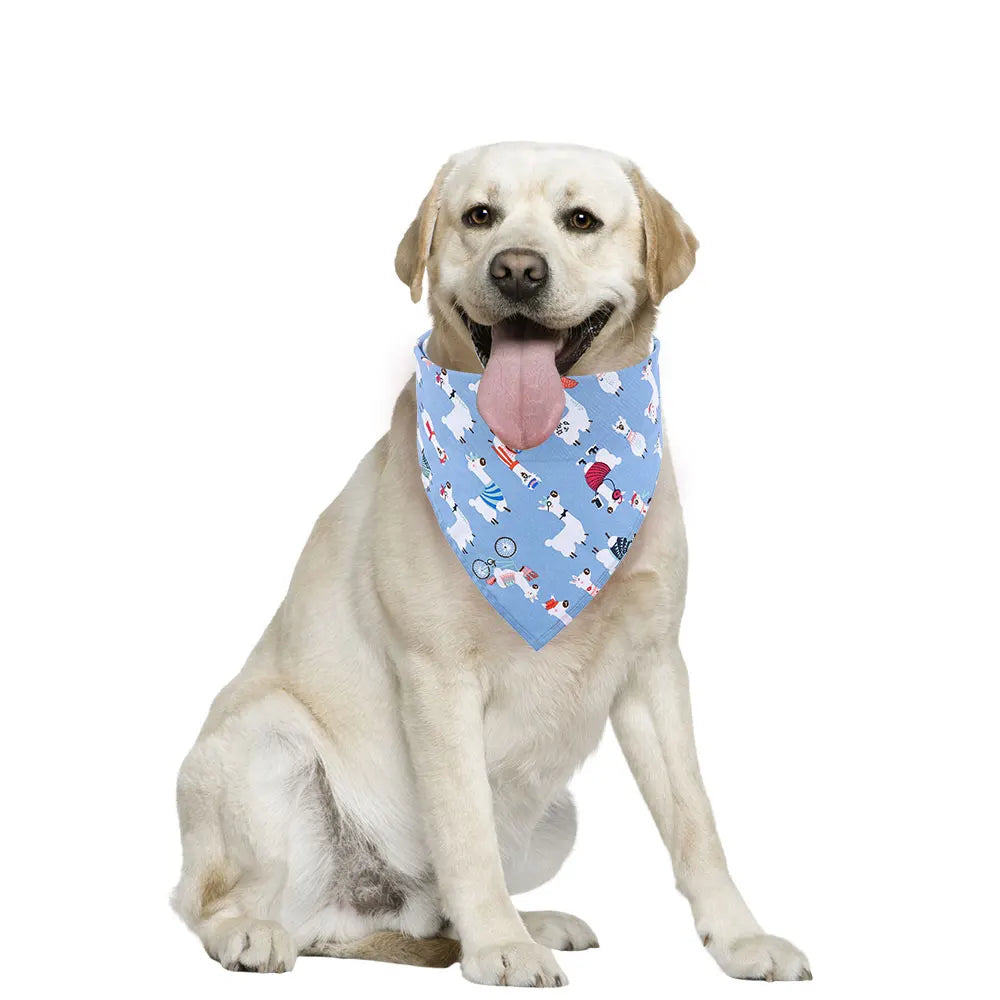 Sucado Dog Bandana Fruit Floral Spring Washable Soft Doggy Scarf Kerchief Summer Adjustable for Small Medium Large Dogs Pets