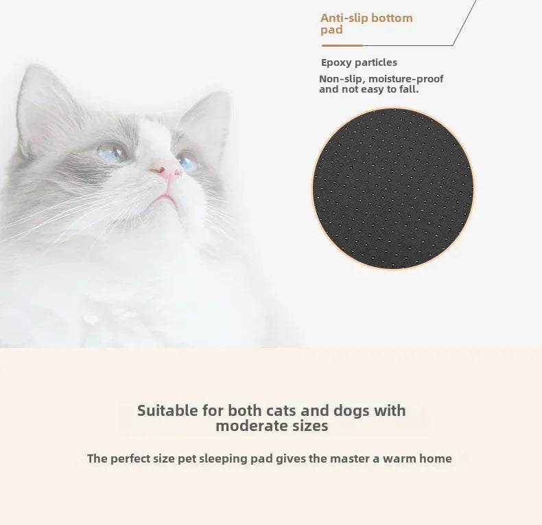 Cross-Border New Arrival Sleeping Dog Mat Winter Warm Removable Washable Kennel Mattress Pet Supplies Large Dog Dog Bed