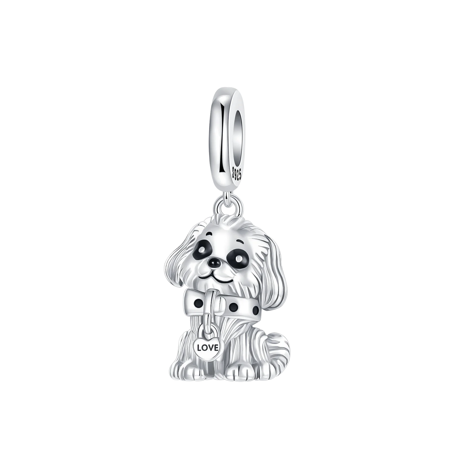 925 Sterling Silver Girl Holding Dog Charms Beads Fit Original 925 Bracelet Making Gift for Woman Jewelry Diy Fashion Pendant