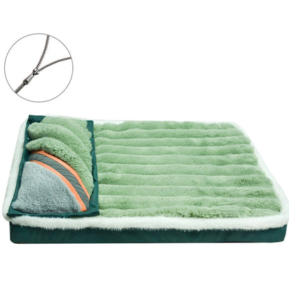 Dog Bed Mat with Zipper Remolvable Elastic Cat Bed for Dog Sleeping Mat Small Washable Cat Nest Pet Sofa Cushion for Medium Dog