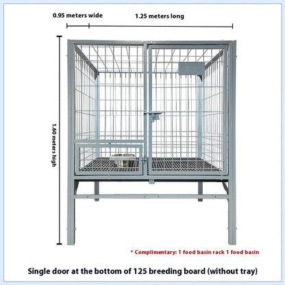 Bold Outdoor Pet Kennel for Medium Large Extra Large Dogs Including German Shepherds with Animal Pattern Tray