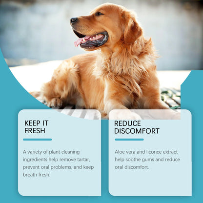 Pet Oral Care Gel Tooth Repair Tartar Cleaner Teeth Whitening Dental Breath Freshener Oral Brightening Dog Tooth Cleaning Gel
