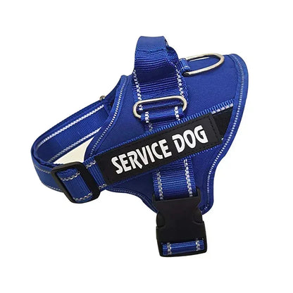 Dog Harnas No Pull Reflective Breathable Adjustable Pet Harnas Dog Vest Id Custom Name tag outdoor dog walking supplies