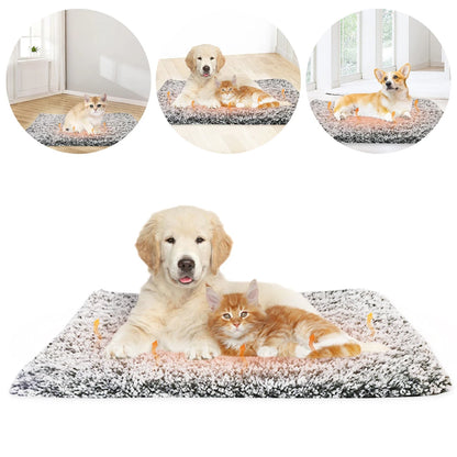 Cat Warmer Mat Warm Thermal Pet Pad Soft Self-Warming Cat Bed Pad Comfortable Thickened Blanket Pad for Indoor Cats & Small Dogs