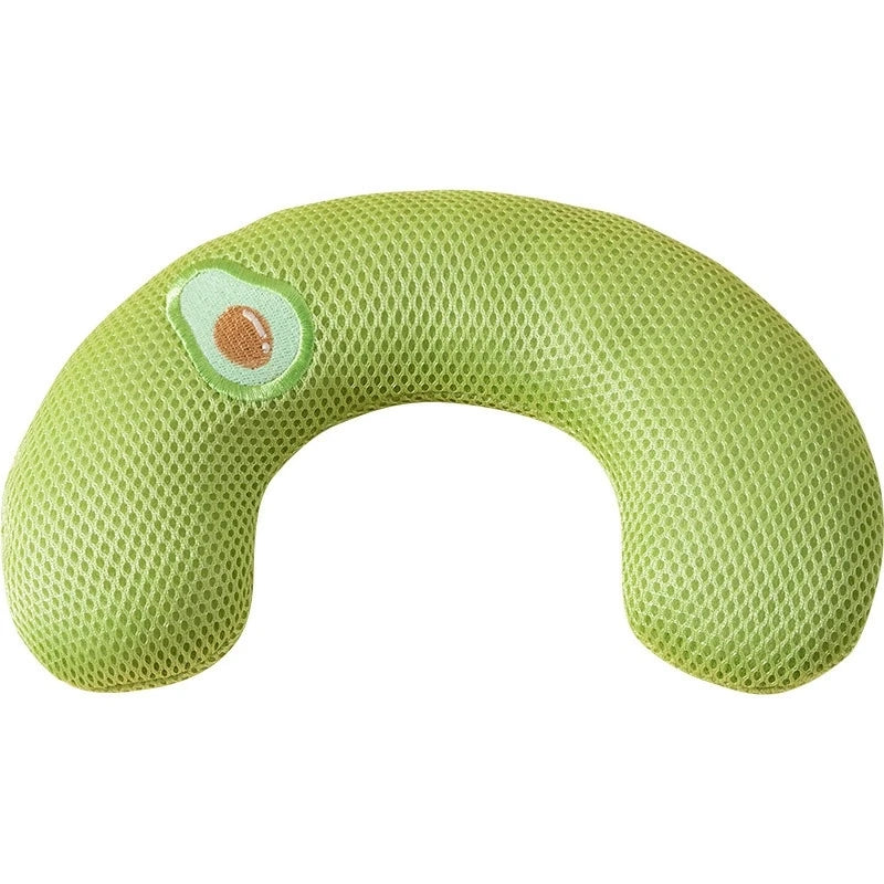 Cute Pet Little Pillow U-Shaped Neck Protector Deep Sleep for Puppy Kitten Pillow Dog Cat Headrest Sleeping Pillow Pet Supplies