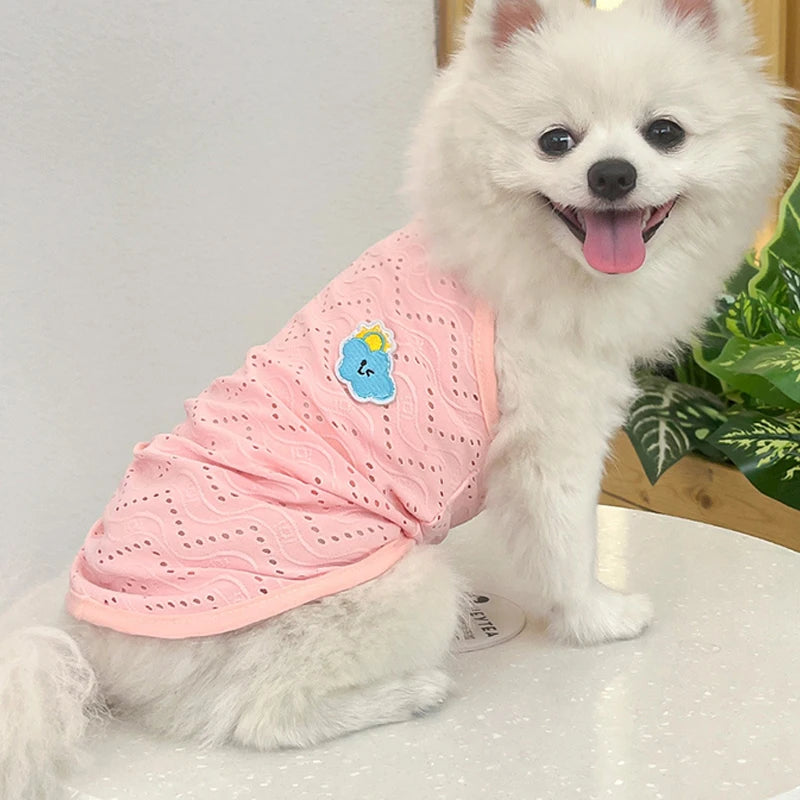 Dog Clothes for Small Dogs Thin Cute Dog Vest Puppy Clothes Breathable Chihuahua Clothes Cat Vest Pet Supplies