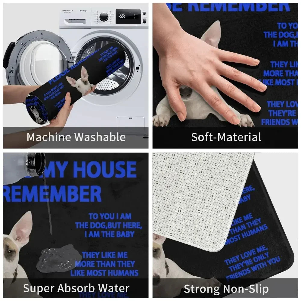 Beagle Dog Doormat Non-Slip Kitchen Bath Mat Living Room Door Floor Entrance Carpet Rug