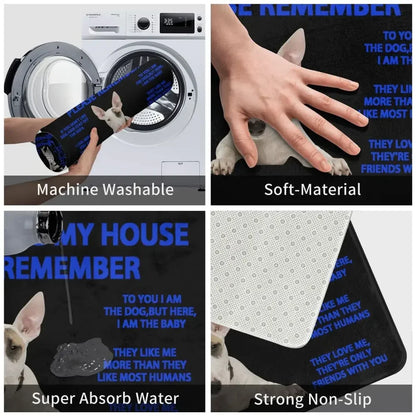 Beagle Dog Doormat Non-Slip Kitchen Bath Mat Living Room Door Floor Entrance Carpet Rug