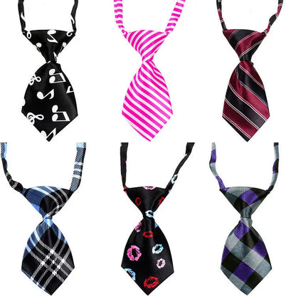 10pcs/Lot Pet Cat Dog Solid Color Multicolor Tie Fashion Grooming Dog Accessories Adjustable Puppy Tie Pet Bowtie Supplies