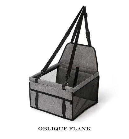 Dog car seat cover foldable hammock pet harness cat bag basket stable and foldable travel pet dog and cat safety car seat