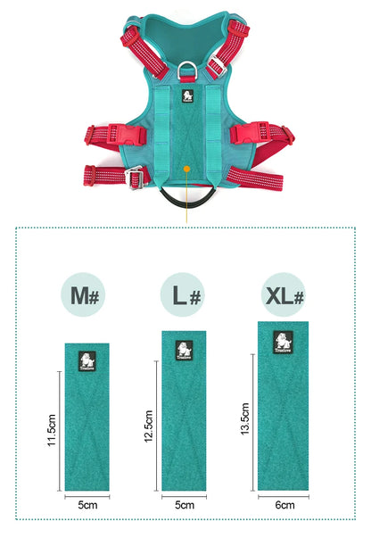 Truelove Escape Proof Pet Harness No Pull Reflective Adjustable Soft Padded Pet Vest Service Dog Harness Handle Climbing TLH7011