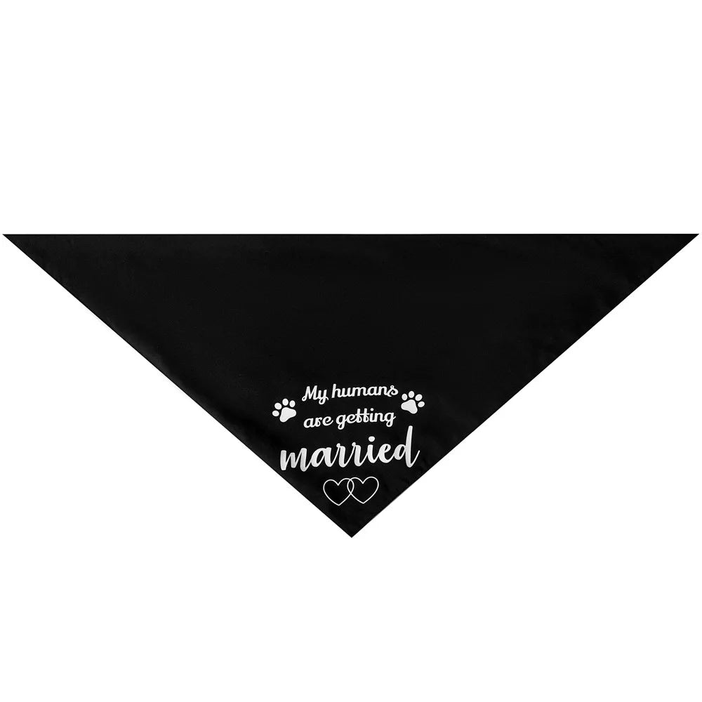 Sucado Style She Said Yes Best Dog Bandana for Wedding Engagement Announcement Gift Photo Prop Pet Scarf Accessories