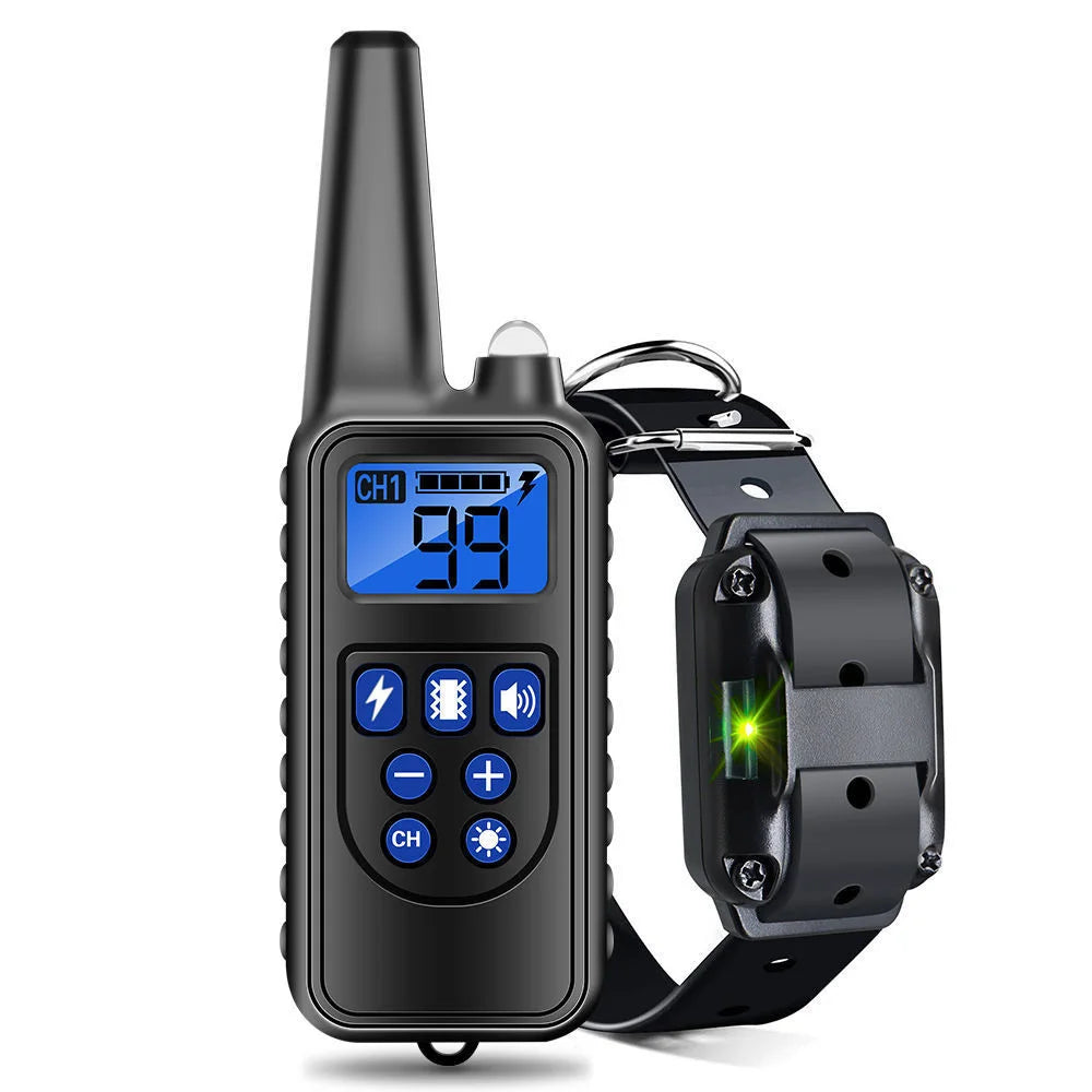 the POWERPULSE E-TRAINER - [New Edition] Dog Shock Collar with Remote - Dog Training Collar for Large/Medium/Small Dogs, Waterproof Rechargeable E-Collar