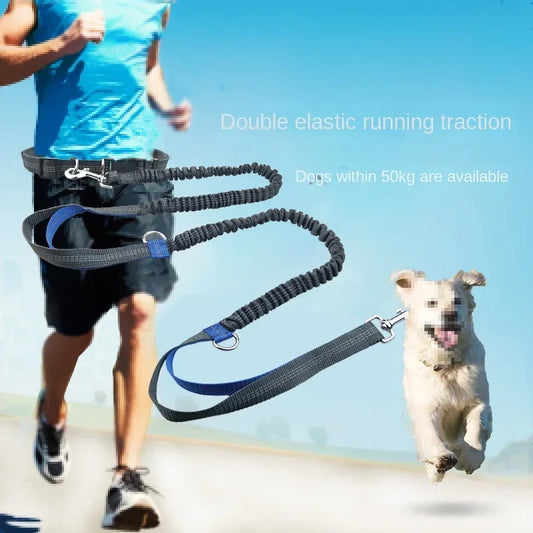 the RUNFLEX RETRACTABLE LEASH - Retractable Hands-Free Dog Leash for Running, Judge Leash, Large Dog Pet Supplies