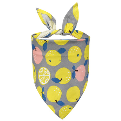 Sucado Dog Bandana Fruit Floral Spring Washable Soft Doggy Scarf Kerchief Summer Adjustable for Small Medium Large Dogs Pets
