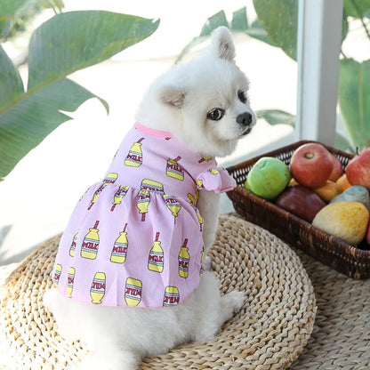 Puppy Kitten Dog Cat Pet Cartoon Spring Summer Autumn Cotton Clothes Clothing Vests Coats Jackets Shirt Dresses Costume